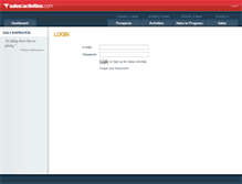 Tablet Screenshot of crm.salesactivities.com
